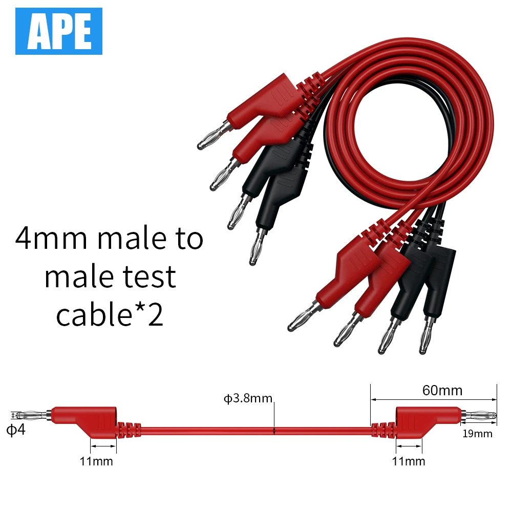 15pcs Electrical Multimeter Test Kit with LED test light with Test Probes Alligator Clips Male to male test cables