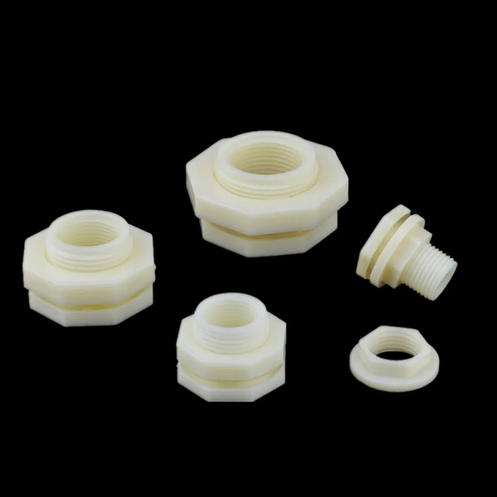 ABS 1/2" 3/4" 1" BSP Male Thread Thread/Female thread Water Tank Connector Plastic Pipe Fitting For Fish Tank Aquarium DIY hose pipe fitting pipe fitting water pipe fitting