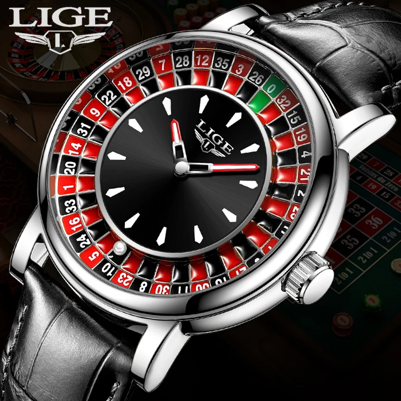 LIGE New Creative Game Dial Design Watches For Men Fashion Business Watch Men Military Sport Waterproof Men's Quartz Wristwatch