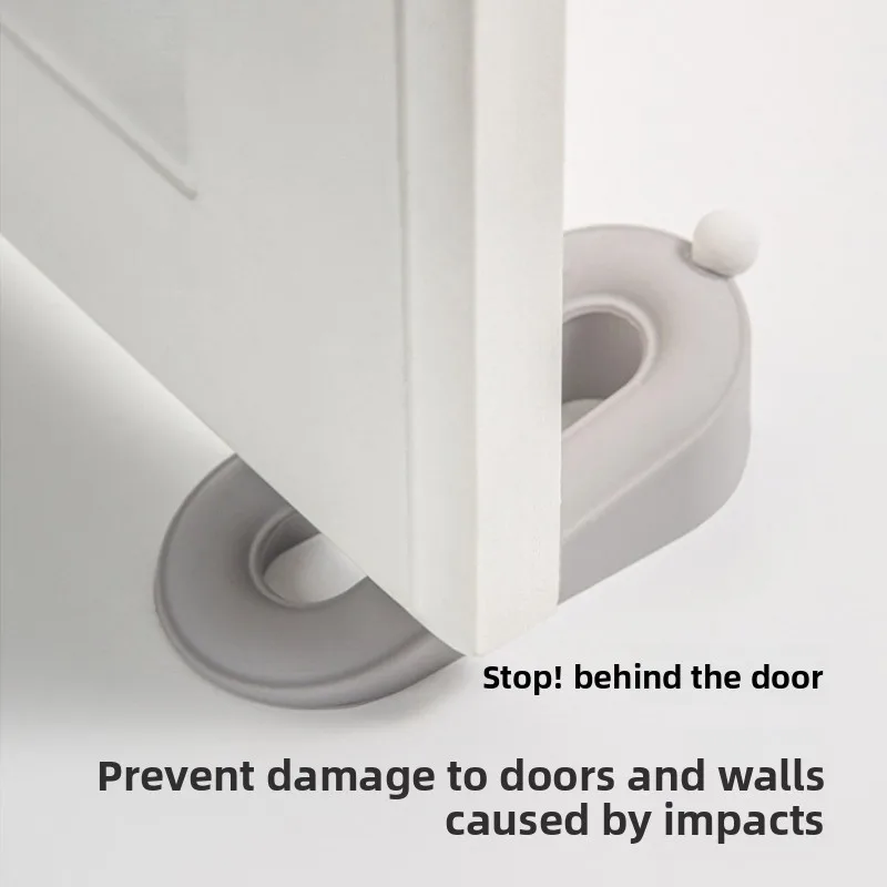 Donut Door Stopper Door Stopper Kitchen Bedroom Bathroom Door Anti-collision Anti-skid Silicone