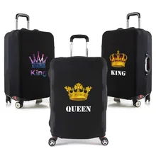 

Elasticized Cover To Protect Luggage While Traveling,Suitbag Cover Travel Accessories for 18-28 Inch King Print Protective Cover