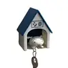 Creative Puppy Keychain Kawaii Dogs Key Hanger With Small House Adhesive Wall Mounted Keychain Hook For Room Home Decoration 2
