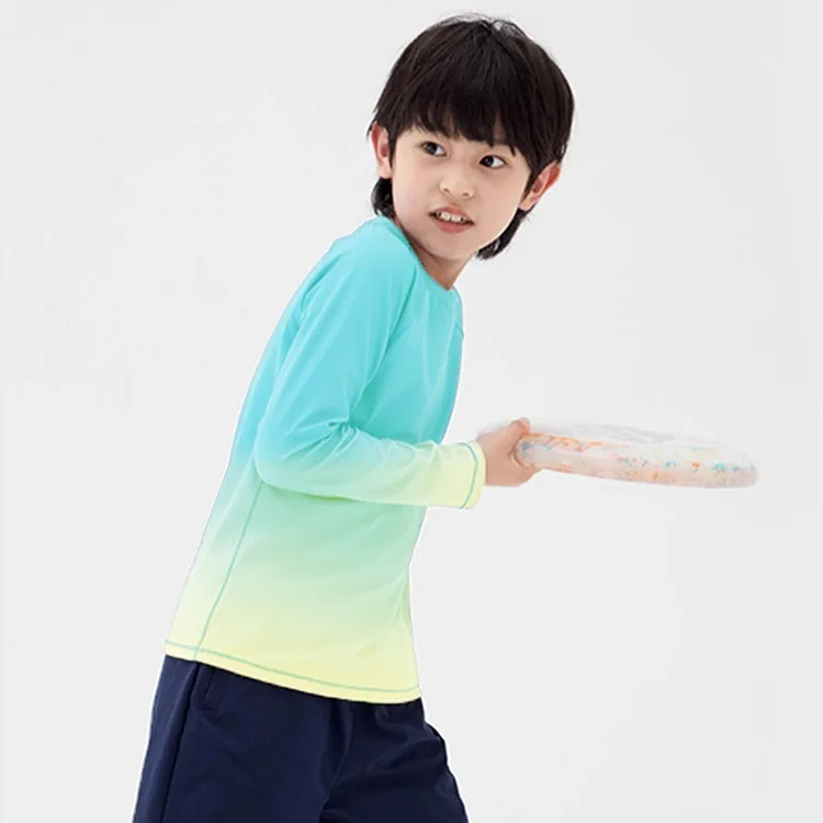 Children's Yoga Shirts Long Sleeve Boys Girls Sports Tops Gradient Loose Kids Sportswear Gym Tees Quick-dry T-shirts For Fitness 11 S92c758ee758f4a019cea84ea1927c241M