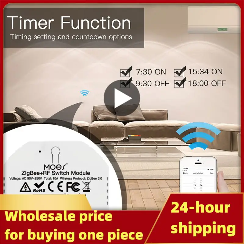 Smart Wifi Light Led Dimmer Switch Smart Life/Tuya App Telecomando 1/2 Way Switch, Funziona Con Alexa Echo Home