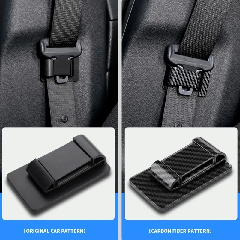 Seat belt stopper Car Seat Belt Limiter Buckle Stopper Self-adhesive Fixed Clip Seat Belt Adjusting Clip