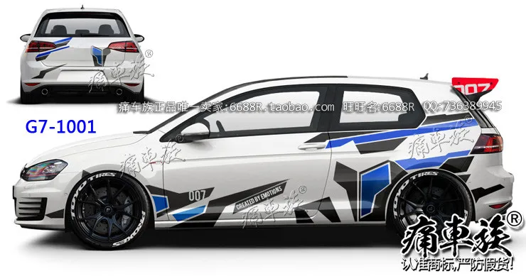 

New car stickersFOR Volkswagen VW Golf 6 Golf 7 Golf 8 Body Exterior Decoration Personalized Custom Vinyl Car Decal Film