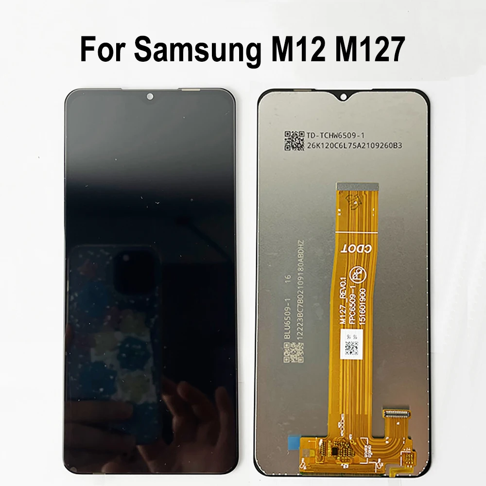

ЖК-дисплей M127 M127F M127M для Samsung M12 LCD сенсорный экран дигитайзер для Samsung M127 ЖК-дисплей экран Запасные части