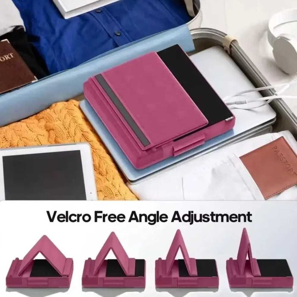 Versatile Foldable Tablet and E-Reader Pillow Stand with Pen Slot