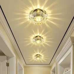 LED Crystal Ceiling Light for Home Decor - Modern Indoor Lighting Fixture (Colorful)