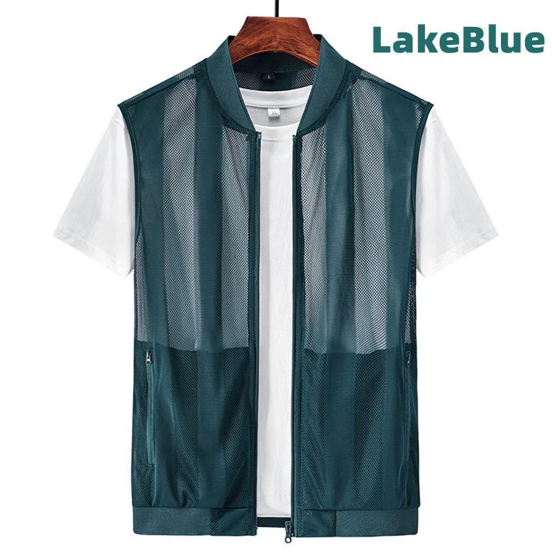 Men's Waistcoat Men Coat Waterproof Cardigan Fishing Vest Padded Camping Fishing Wear Sports Luxury Unloading Custom