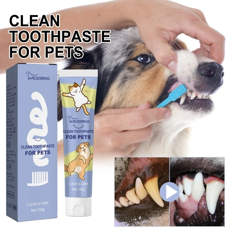Dental Care Toothpaste for Pets Prevents Dental Diseases, Suitable for Dogs Cats
