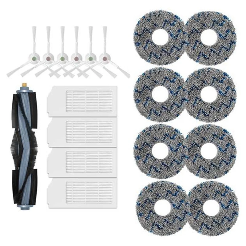 

Запчасти Для Ecovacs T10 Turbo Omni, основная и боковая щетки, НЕРА-фильтр, насадка на швабру, запасные части для аксессуаров