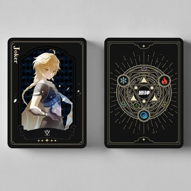 

Anime Genshin Impact Poker Cards Nilou Alhaitham Raiden Shogun Cosplay Board Game Playing Cards Collection Cards Toy