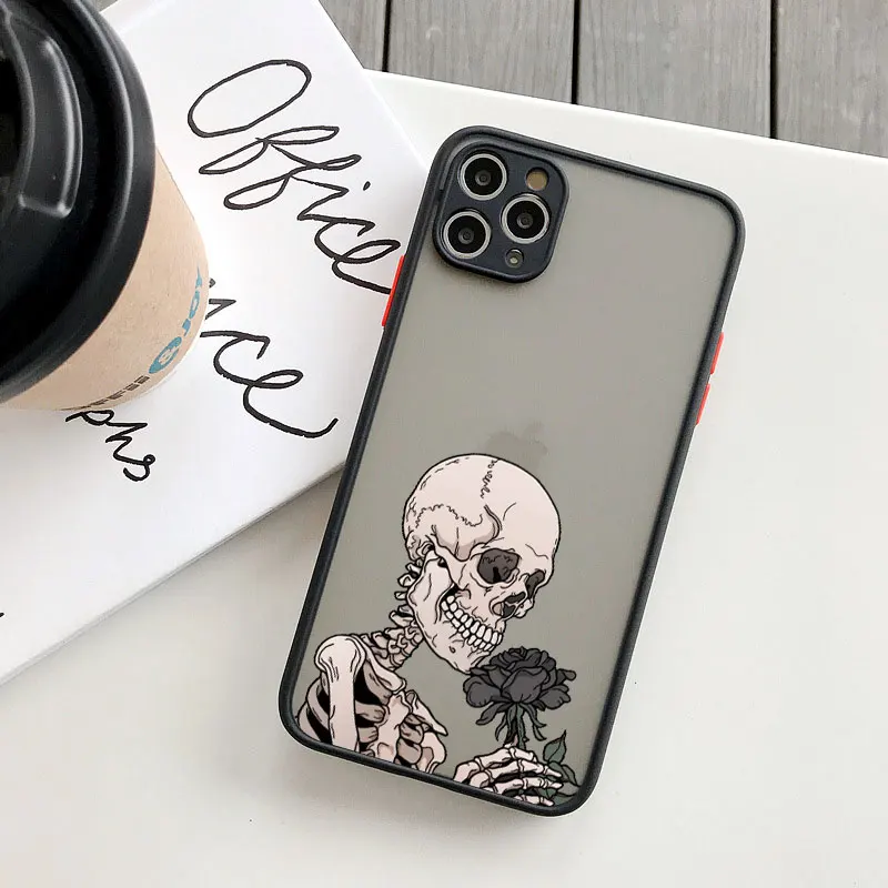 Luxuriöse Lustige Niedliche Skelett-Totenkopf-Katzen-Hülle für iPhone X XS XR 17 Pro Max 16 15 14 13 12 11 Pro Max Plus Stoßfeste Rückseite – Detail 8