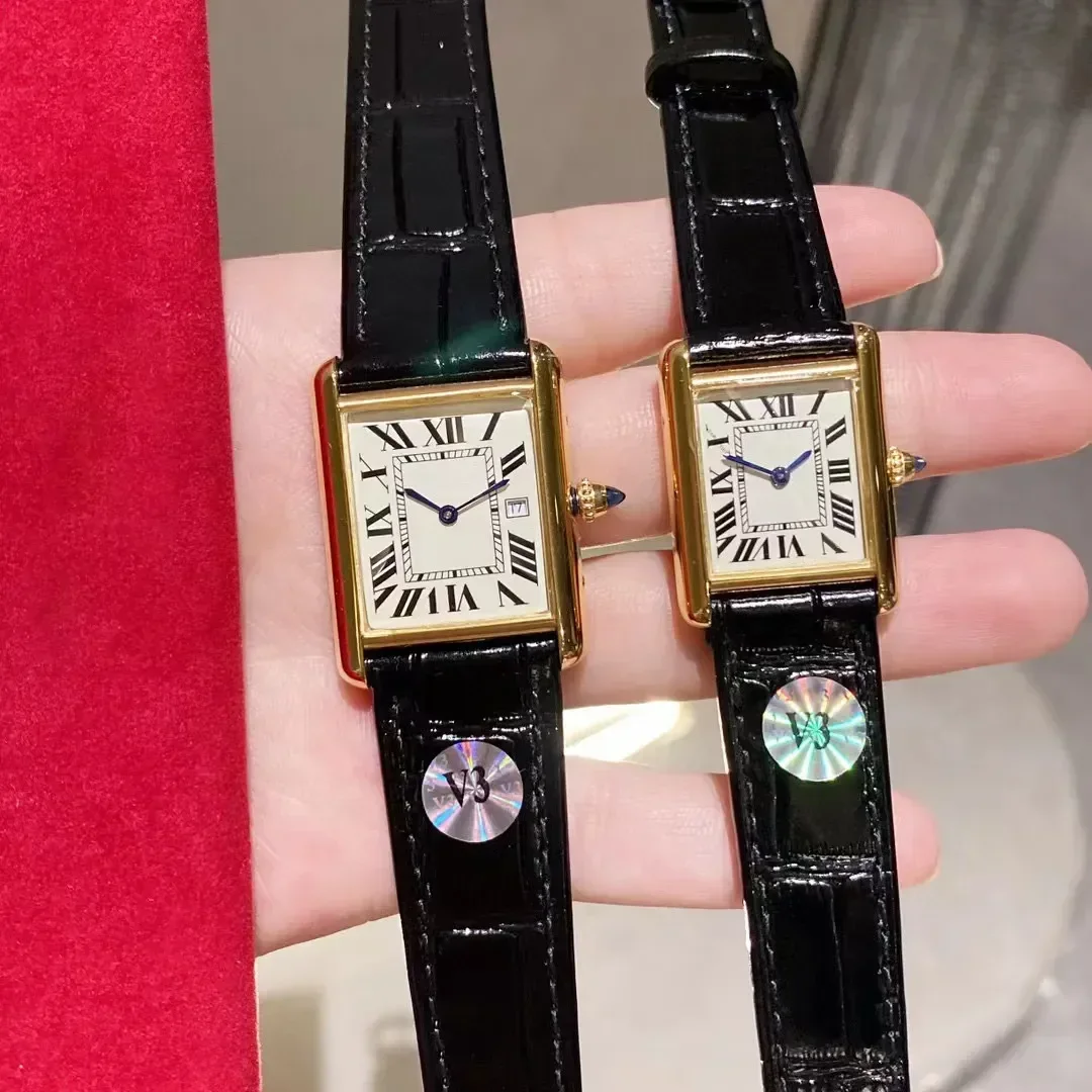 High Quality Womens Watch Top Luxury Brand Designer Waterproof Quartz Elegant Leather Tank Style Aaa Watch Sapphire Glass