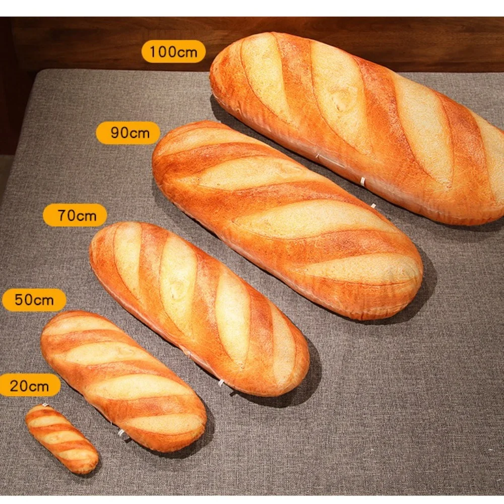 Birthday Gift French Bread Plush Pillow 20/50/70CM Sleeping Companion Simulation Baguette Bread Pillow Soft Lumbar Back plush toys
