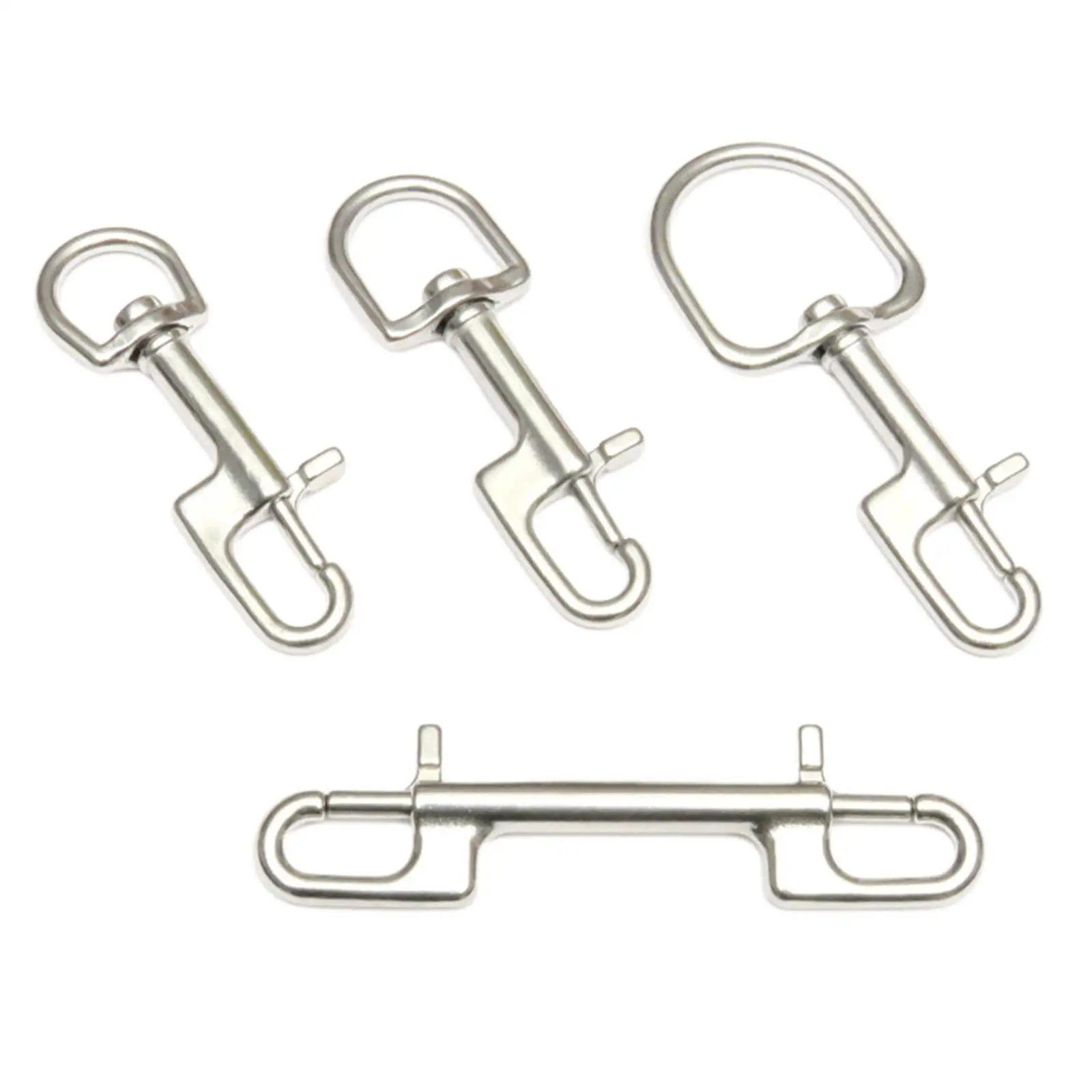 Stainless Steel Carabiner Swivel Bolt Snap Hook for Dog Leash Strap - China  Aluminum Alloy Hook, Double Locking Buckle