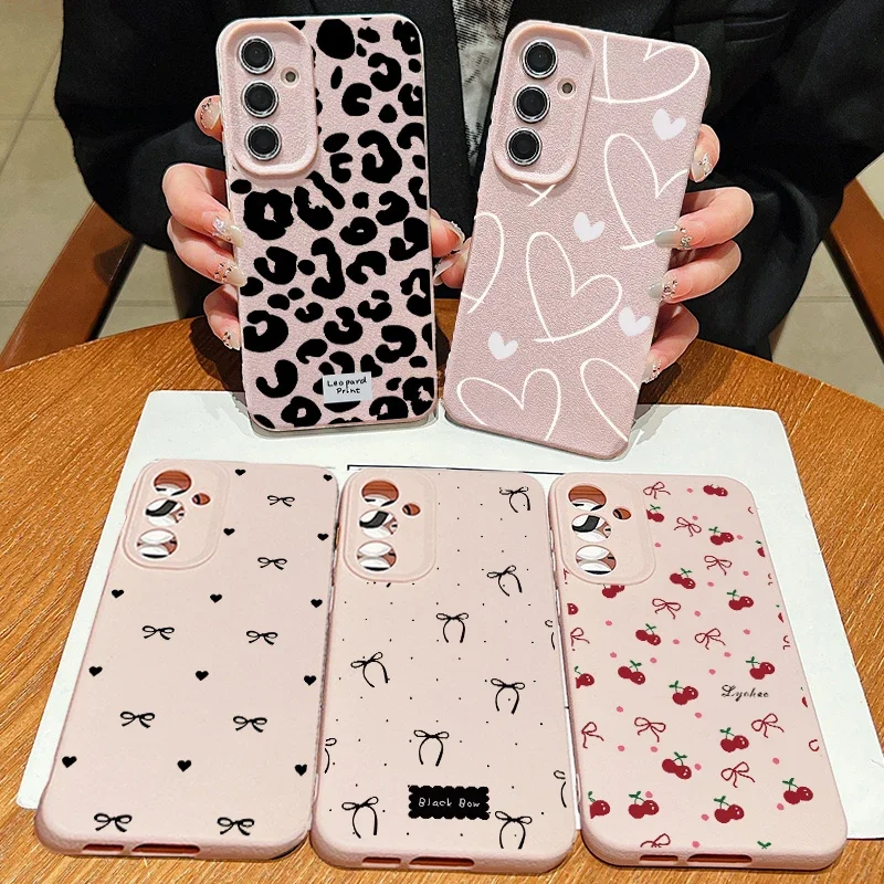 Love Heart Bow Design Phone Case Cover