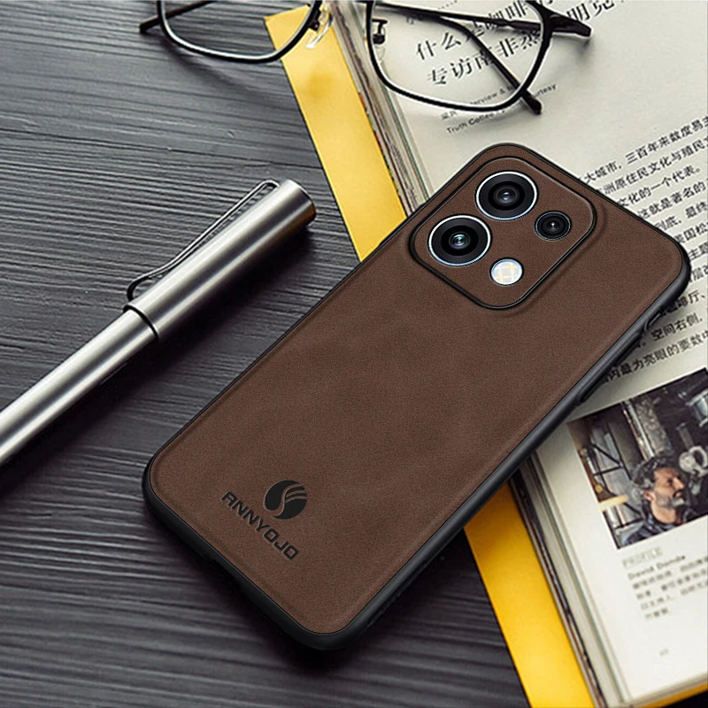 Leather Magnetic Shockproof Case - Elegant Back Cover