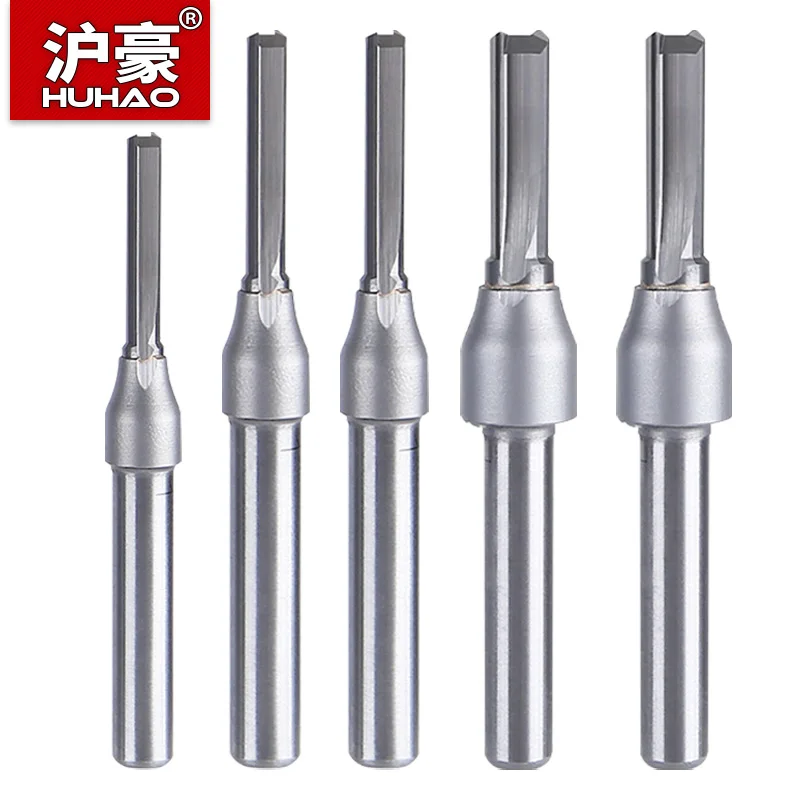 HUHAO Straight Router Bits woodworking cutter Carbide Insert with 1/4 ...