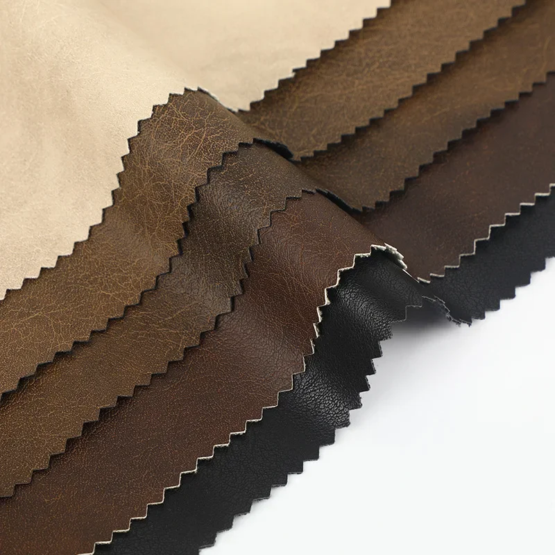 Full Cotton Bottom Artificial Leather PU Leather Home Bag Clothing Belt Jacket Home Packaging Fabric