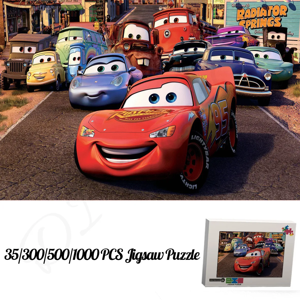 Disney filme carros quebra-cabeça 300/500/1000 peças quebra-cabeças de  madeira dos desenhos animados bonito quebra-cabeça para o presente da  criança adulto brinquedo de descompressão - AliExpress