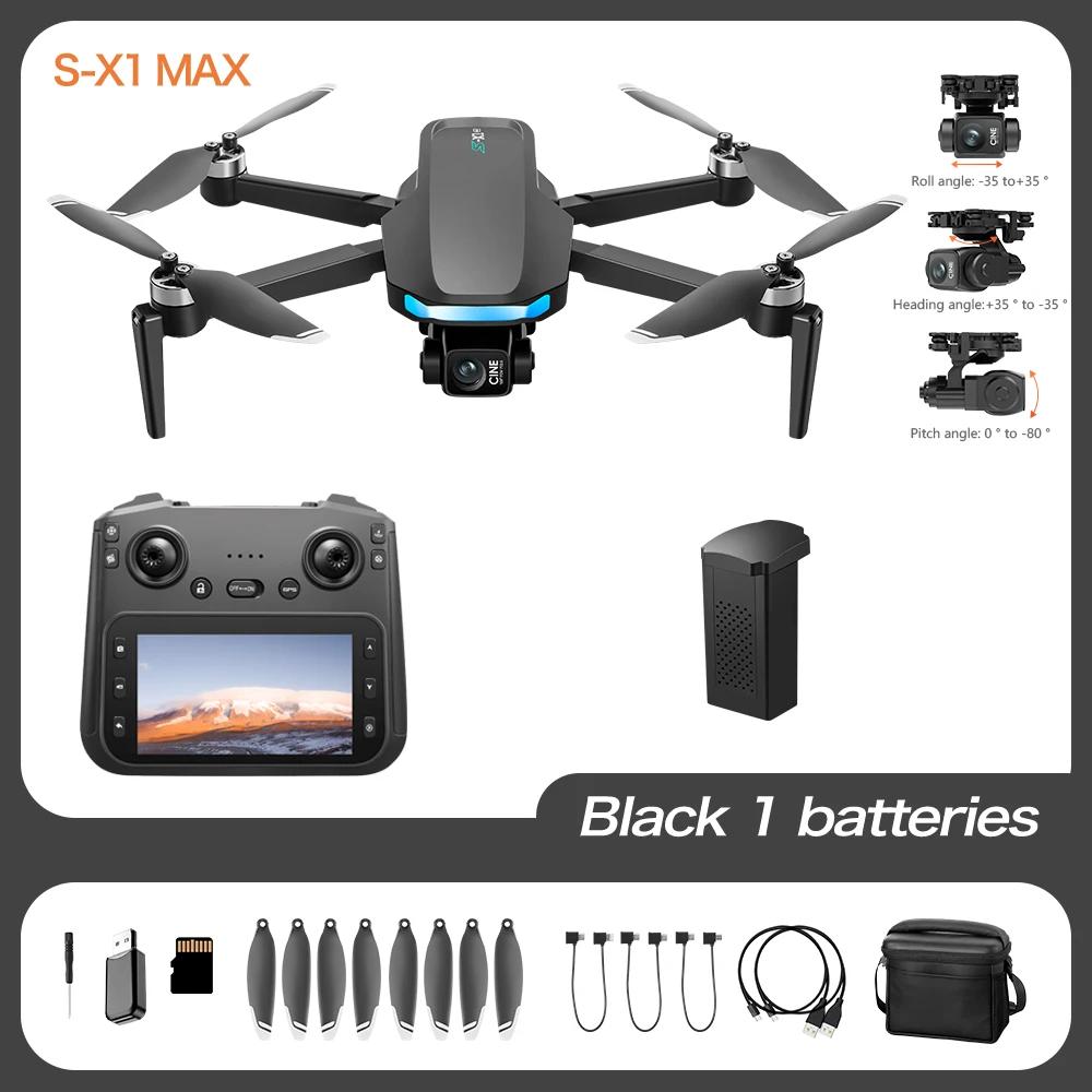 S-X1-3-Axis-Black