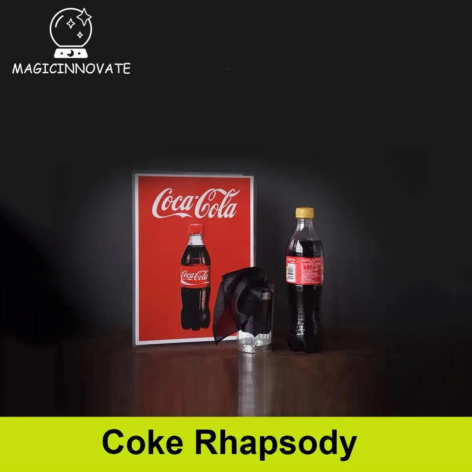 Stage Magic Props Coke Rhapsody with a Random Magic Gift Painting Becomes Cola And Then Silk Scarf Funny Magic Trick Joke Toys десять негритят and then there were none