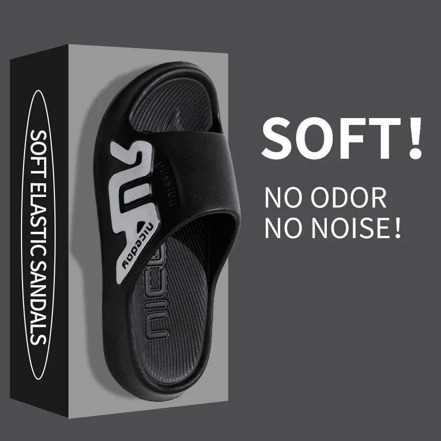 Mode männer Hausschuhe Sommer Indoor Badezimmer Nicht-slip Wolke Einlegesohlen Sandalen Weiche Sohle Bequeme Freizeit Strand Homeshoes