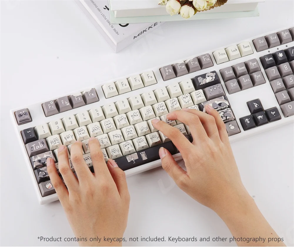 Teclado Perfil, Teclado Mecânico, Interruptor MX, Tintura-Sublimação, 148 Chaves