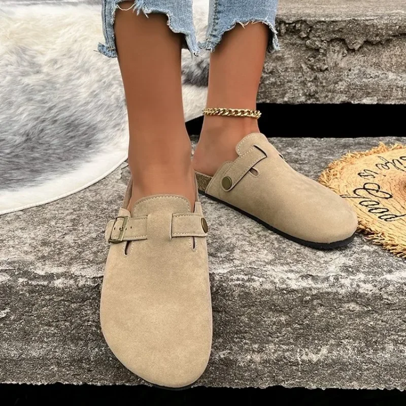Cork Footbed Clogs for Women Men Fashion Leather Mules Comfort Potato Shoes with Arch Support Indoor Outdoor Flat Slides 5