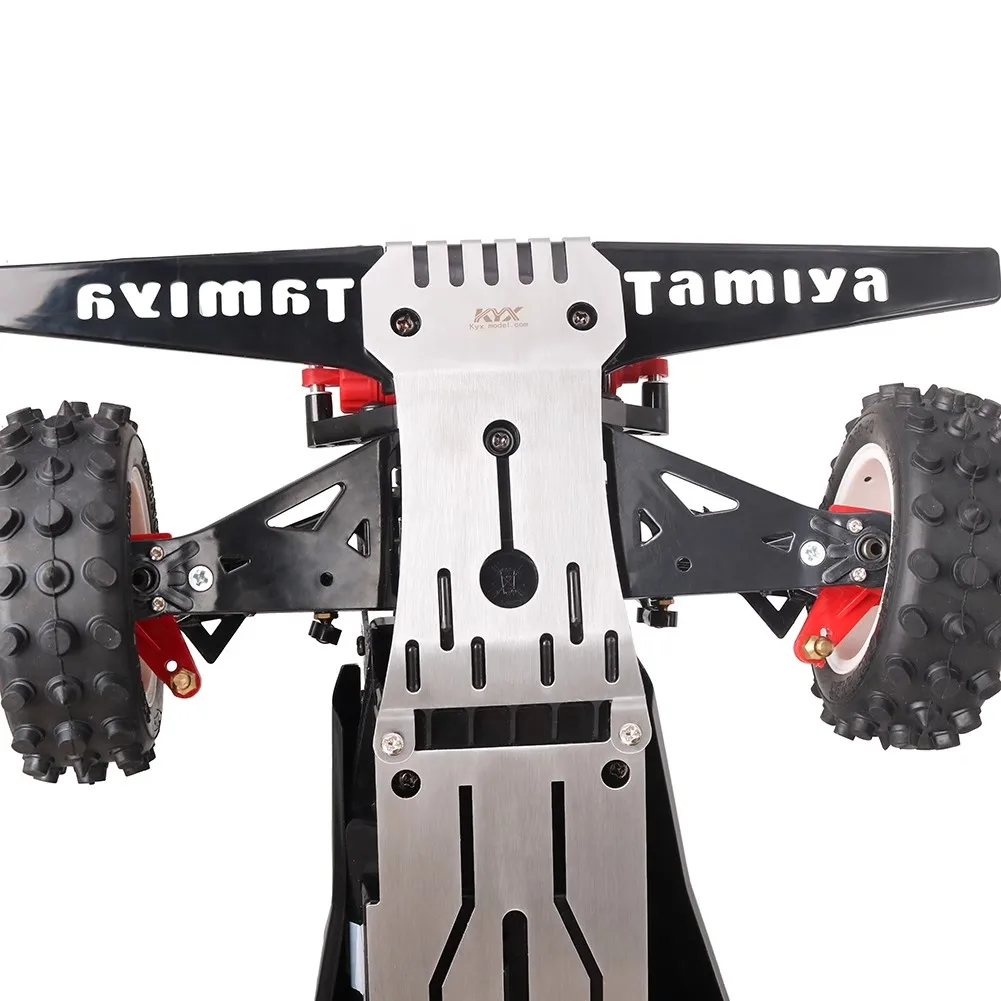 KYX Stainless Steel Chassis Protection Plate Set for TAMIYA 1/10 Hotshot II 58737