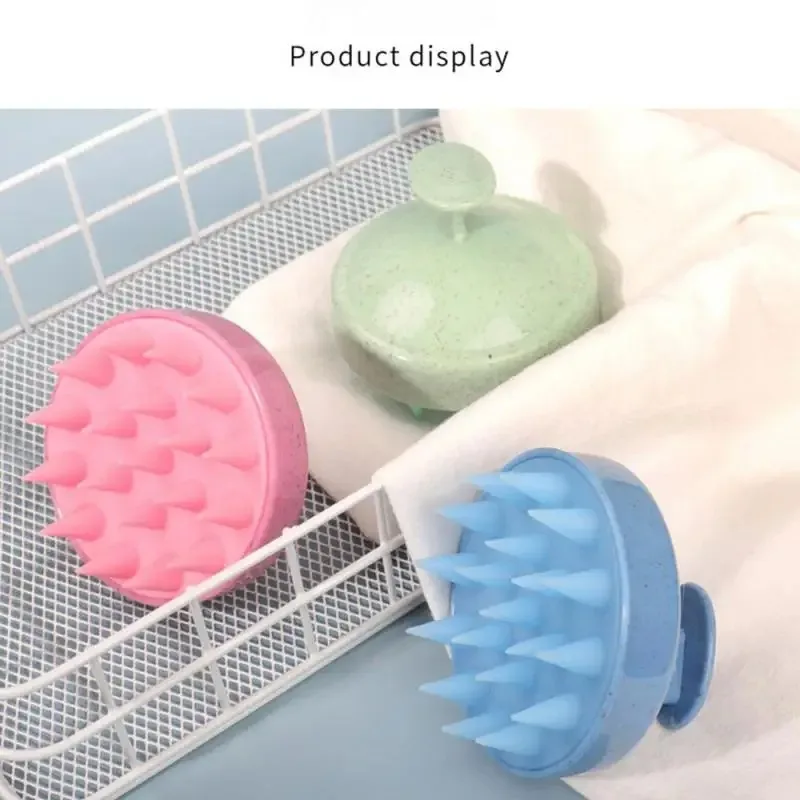 Silicone Shampoo Brush Scalp Massage Comb Hair Washing Comb Body Massage Brush Bath Shower Salon Tool shampoo brush