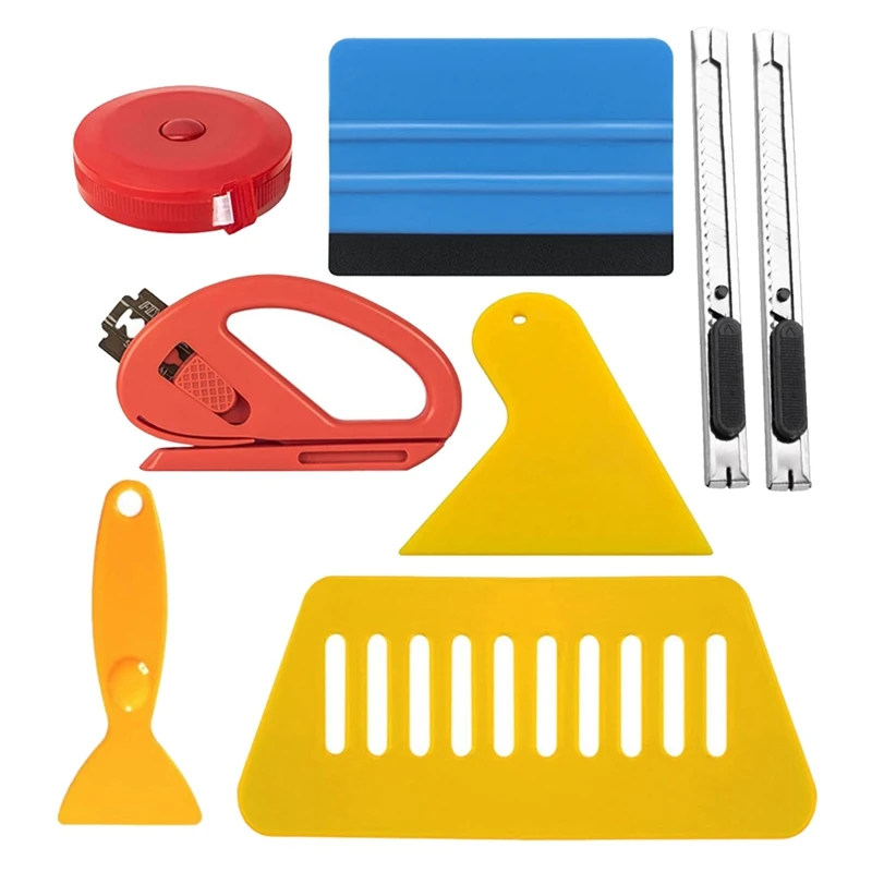 Hot Yo-Scraping Tool Kit Per L'Installazione Di Carta Da Parati, Adesivi Per Piastrelle Backsplash In Vinile, Utensili Da Taglio Per Pannelli A Parete