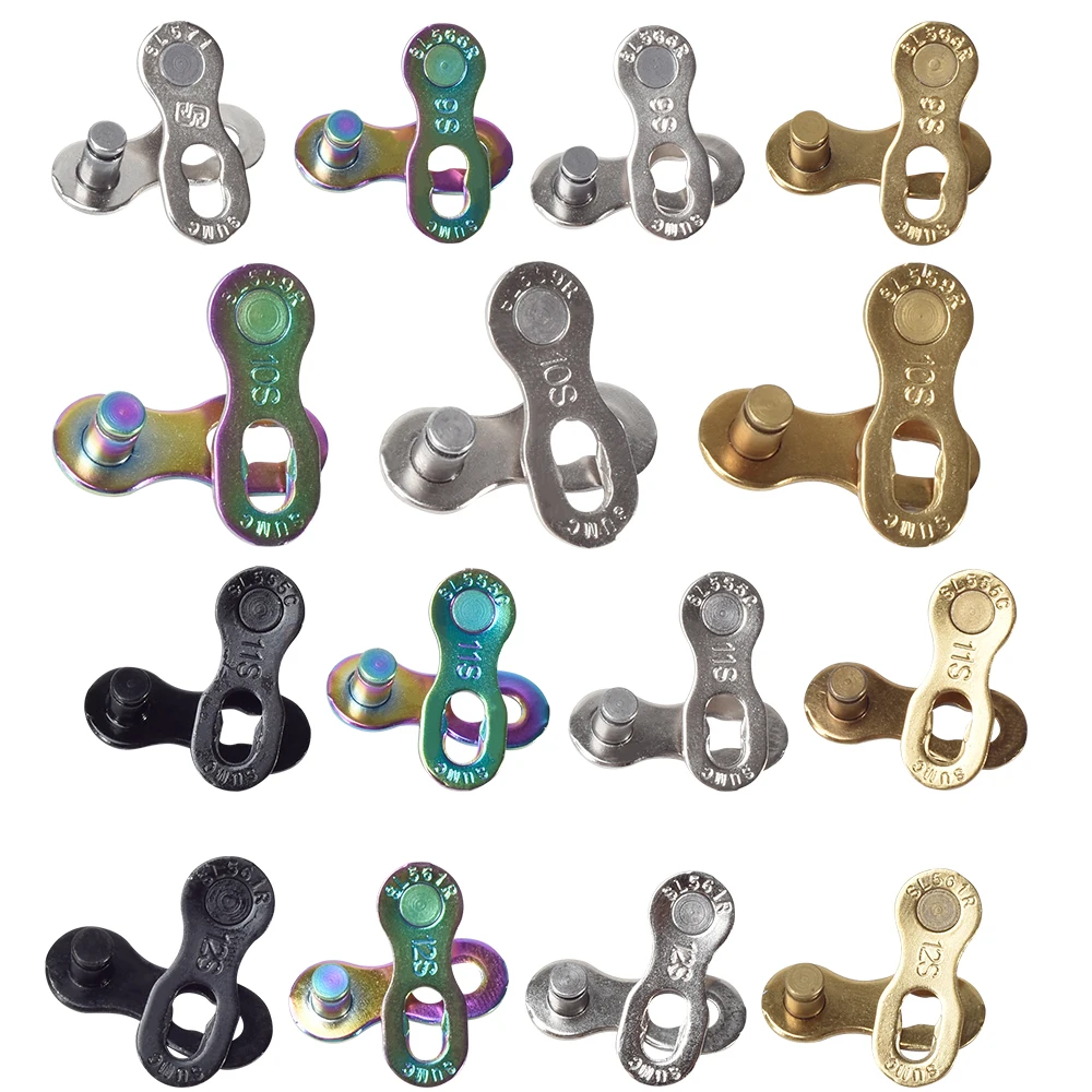 2 Pairs Bicycle Chain Magic Buckle 6/7/8 9 10 11 12 Speed Missing Link Reusable MTB Road Bike Chain Quick Link Shimano/SRAM