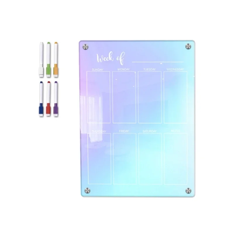 

Fridge Magnetic Calendar Weekly Planner Color Magnetic Calendar Whiteboard Monthly To-do-list Board Kitchen Memo Board