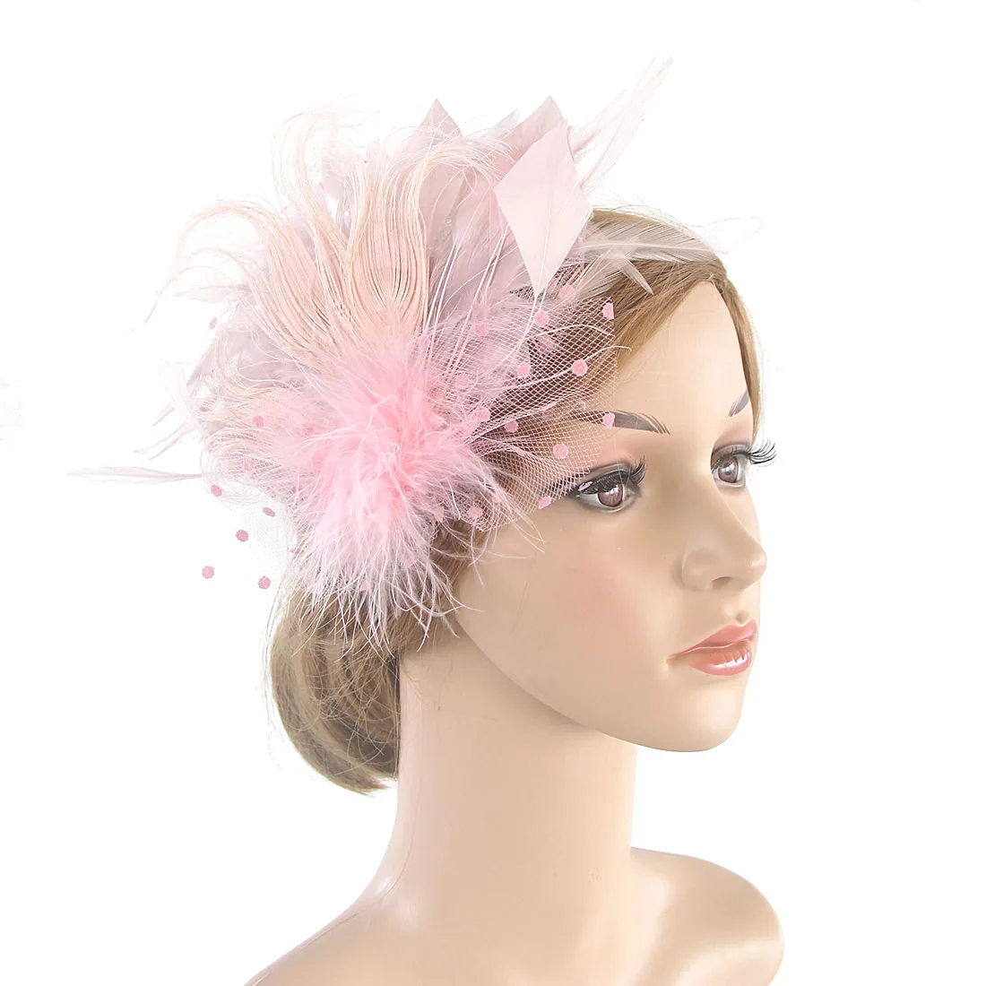 FeatherHairClipWomenFascinatorAlligatorPhotographyPeafowl