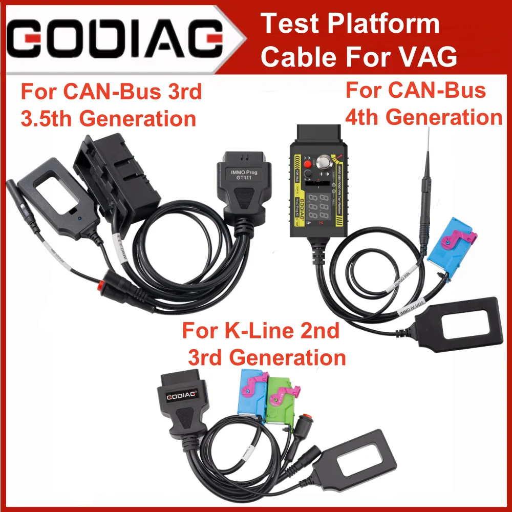 GODIAG GT115 MQB GT110 CAN-Bus UDS 4th Generation GT112 K-Line Dashboard IMMO Key Matching Test Platform Cable For VW/Skoda/Seat