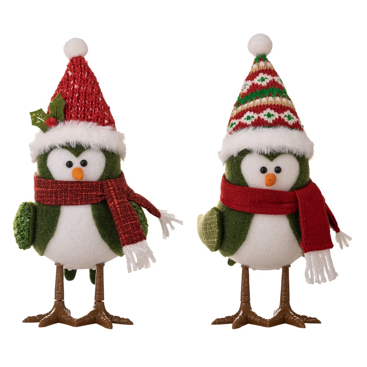 

Christmas Decorations Christmas with Lights Bird Doll Ornaments Creative Atmosphere Decoration Doll Gifts Red Hat
