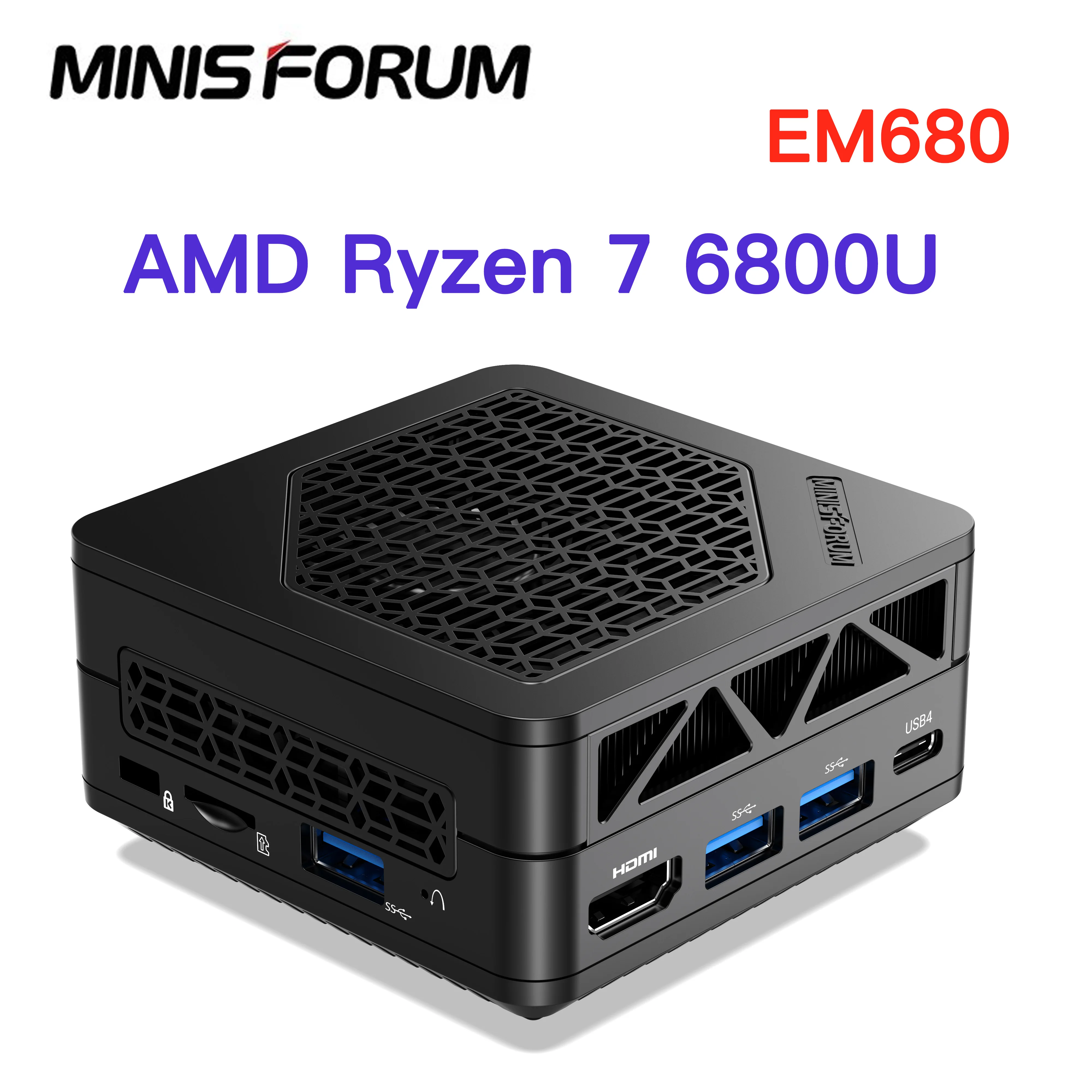 MINISFORUM EM680 16GB 512GB ミニPC MINISFORUM Mercury EM680 is a 3.15 inch mini PC with Ryzen 7 6800U