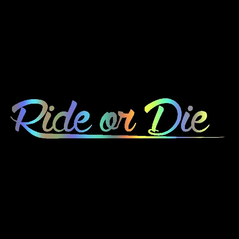 Autocollant Moto « Ride Or Die » En Vinyle - 2 Pièces Rouges, Décor Carrosserie, Facile à Poser Et Enlever - 4