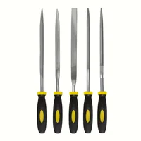 Premium Needle File Set - High-Carbon Steel Files with Non-Slip Ergonomic Handles for Precise Filing on Wood, Plastic, Model 2