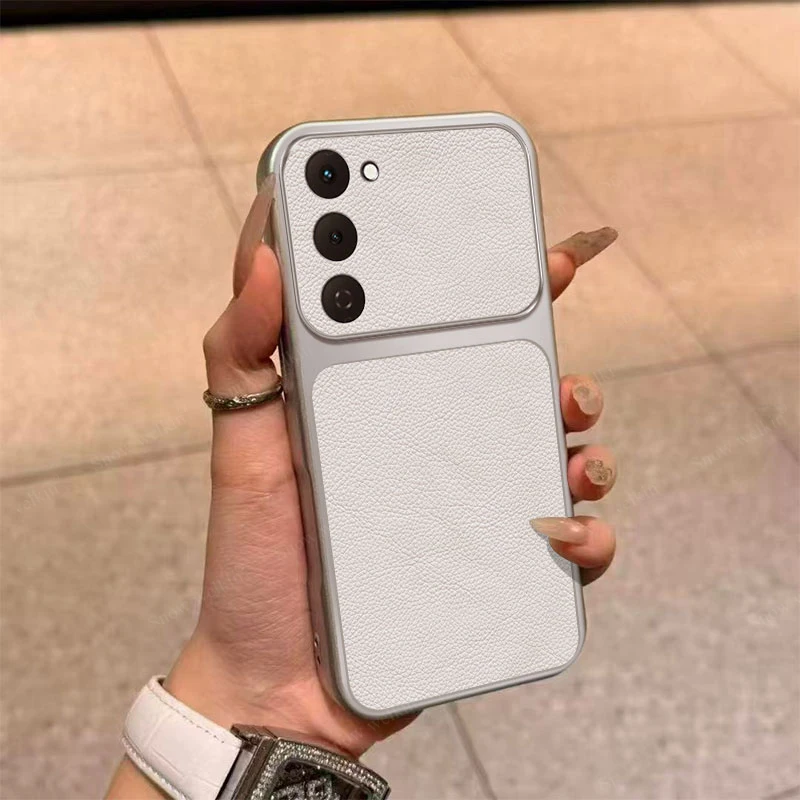 Luxury Plating PU Leather Shockproof Silicone TPU Phone Case