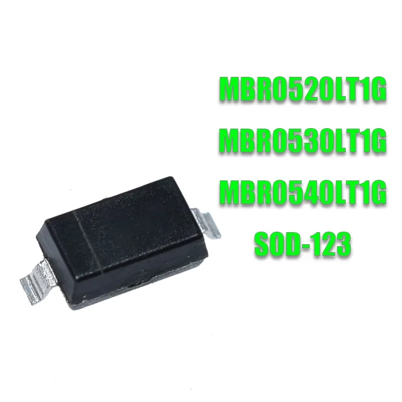 

100pcs MBR0520LT1G SOD-123 MBR0520 SOD MBR0530T1G MBR0530 MBR0540 SOT SMD Surface Mount Schottky Power Rectifier