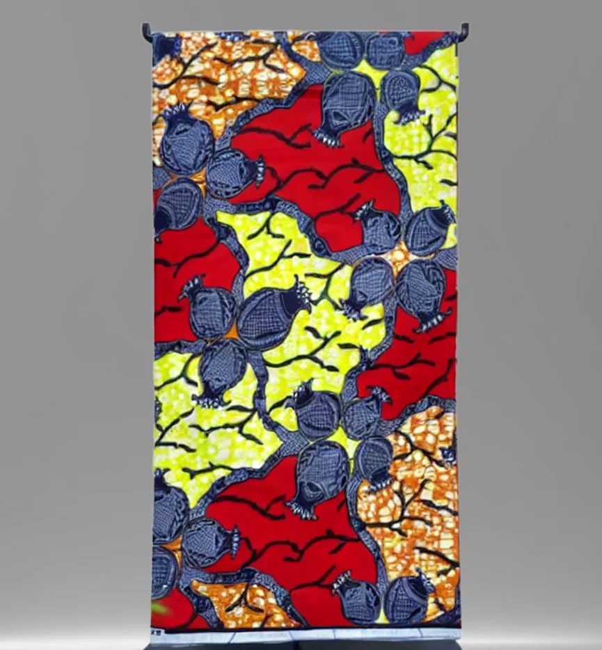 African Wax100% Cotton Wax Prints African Fabrics Wax Ankara For Women Dress 6 Yards - 4