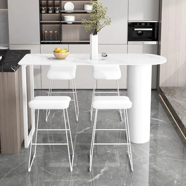 상업 공간을 위한 세련되고 다기능적인 카운터 모바일 바 테이블