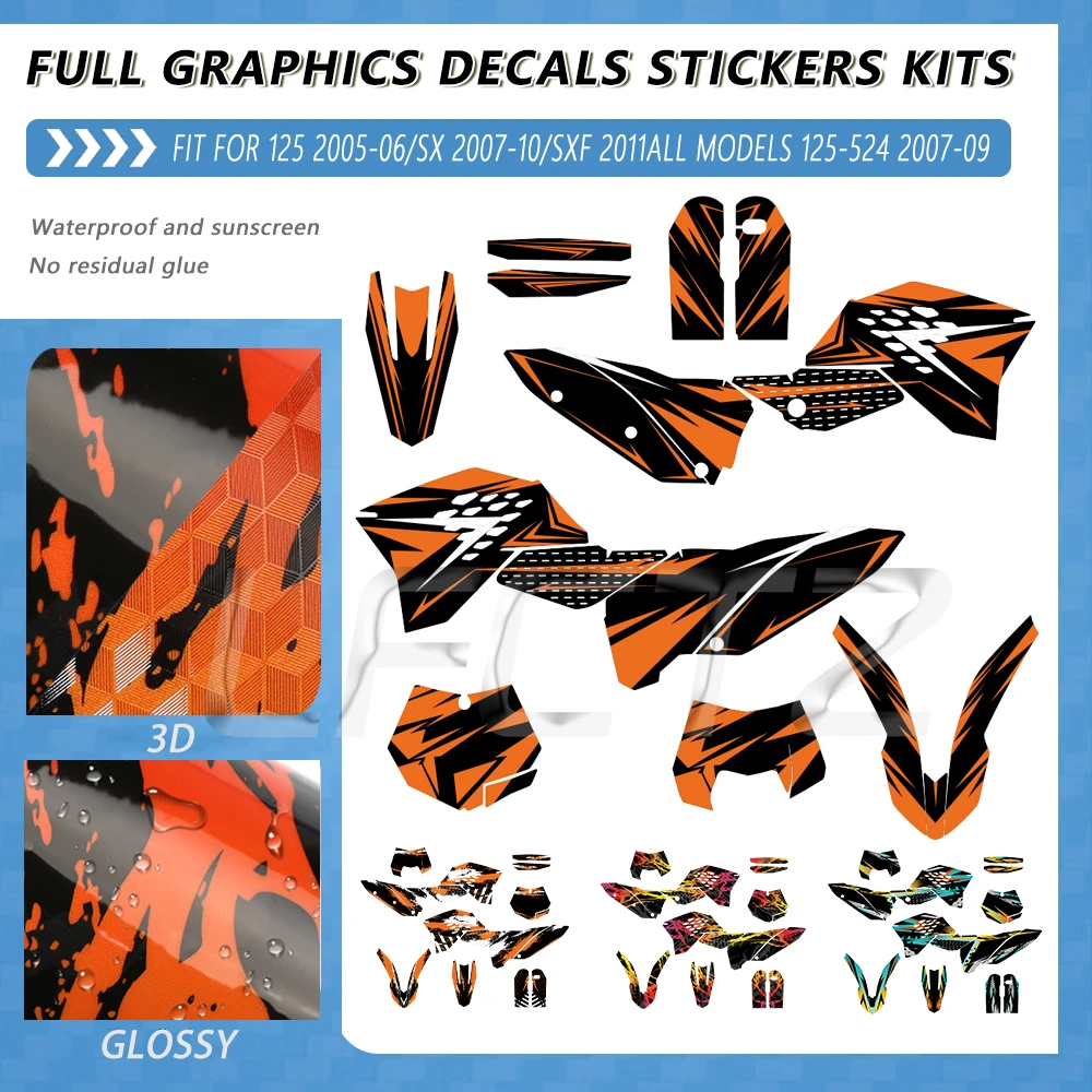 Grapbics kit for 2016 to 2018 KTM SX 125 & SXF 125