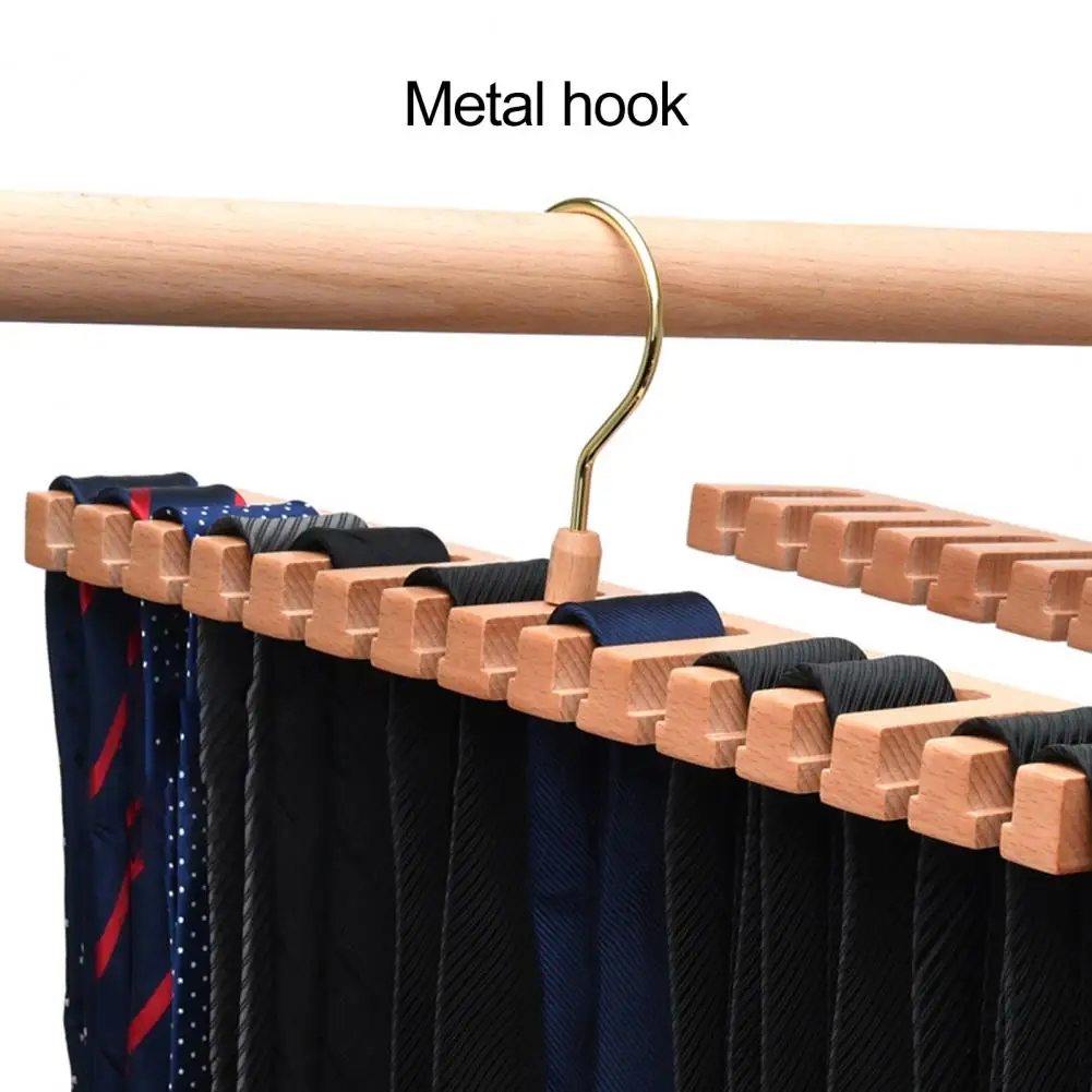 

Компактная Вешалка для ремня, настенный органайзер для ремня, Экологичная деревянная вешалка для ремня, компактная 2-в-1 для шкафа, гардероба