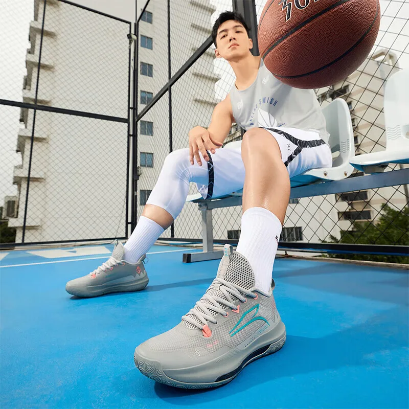 Basketball Shoes 361 Degrees Men Team Basketball Shoes Sport Guard Cushioning Wear Resistant Protection Ankle Sneakers 672421113