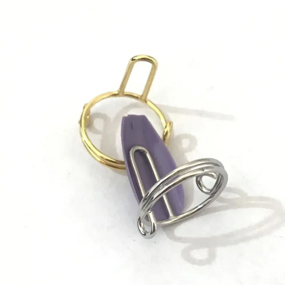 10Pcs Nail Rings Fingertip Nail Rings for False Nail Women Girls Phalanx Ring Adjustable Reusable Removable Nail Art Decoration